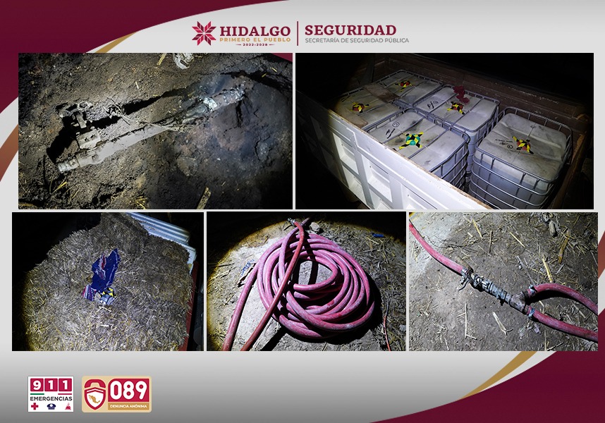 SSPH desactiva toma clandestina localizada en Tlaxcoapan