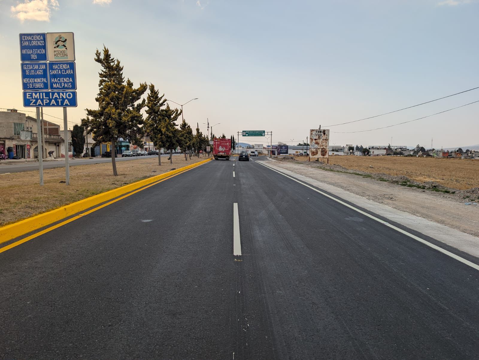 SIPDUS reconstruyó el acceso principal a la cabecera de Emiliano Zapata