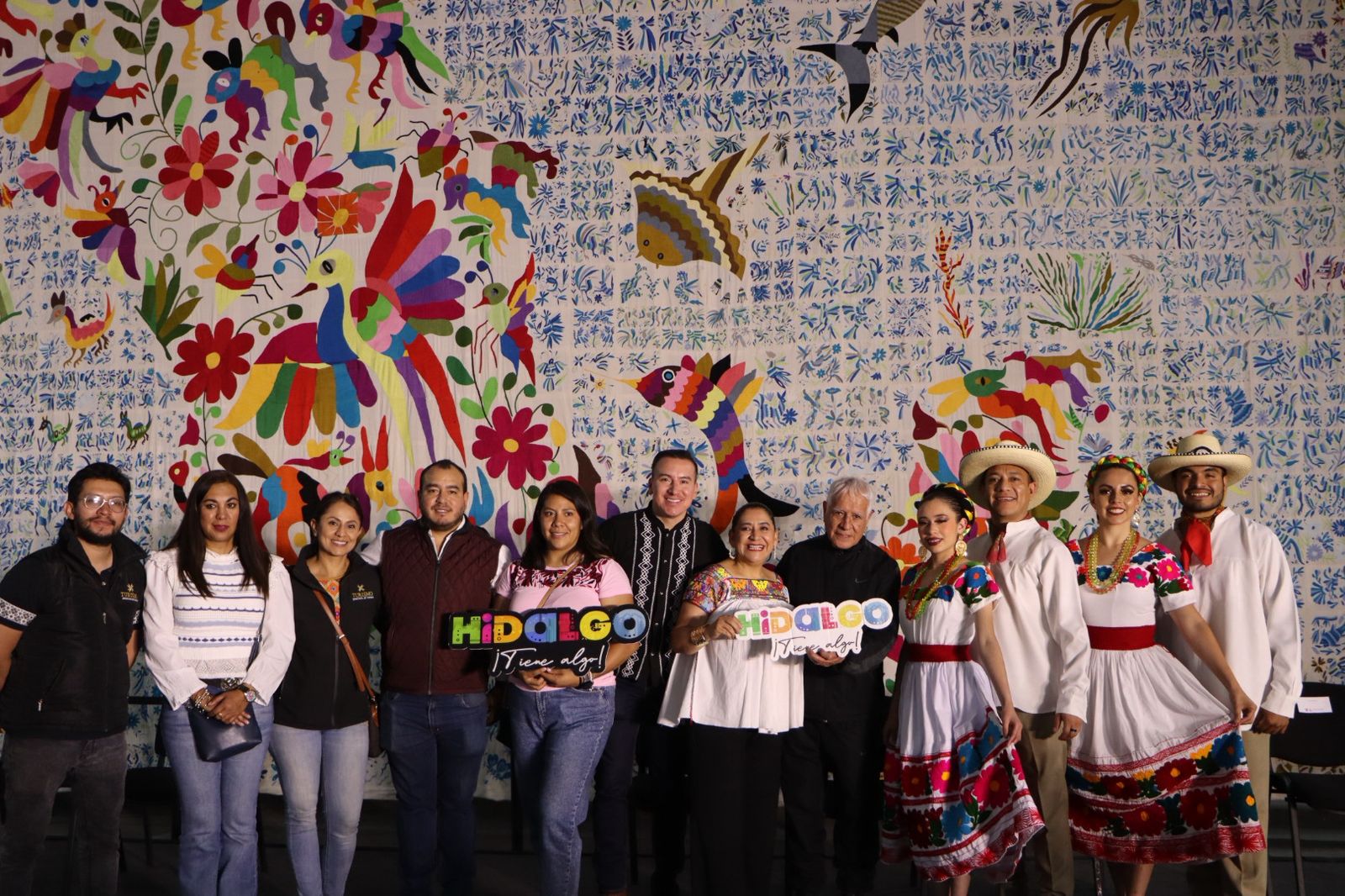 El mural del Tenango proyecta la identidad de Hidalgo en el Festival Corazón de las lenguas y Culturas Indígenas