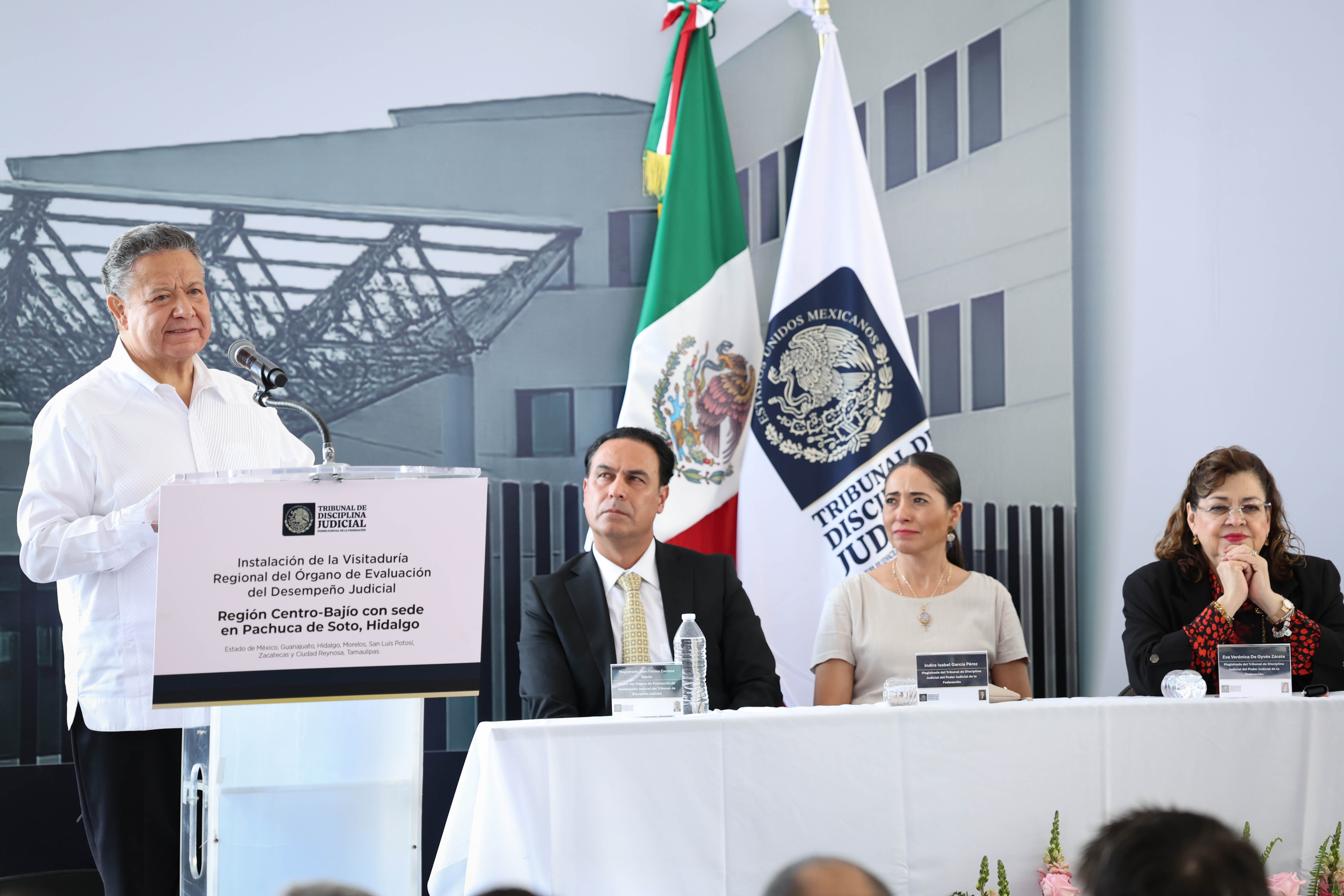 Julio Menchaca acompaña instalación de la Visitaduría Regional del Órgano de Evaluación del Desempeño Judicial en Pachuca
