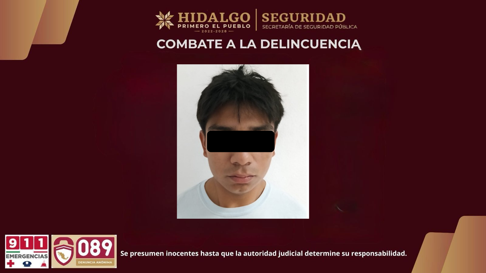 Policía Estatal detiene a conocido delincuente en Tlahuelilpan