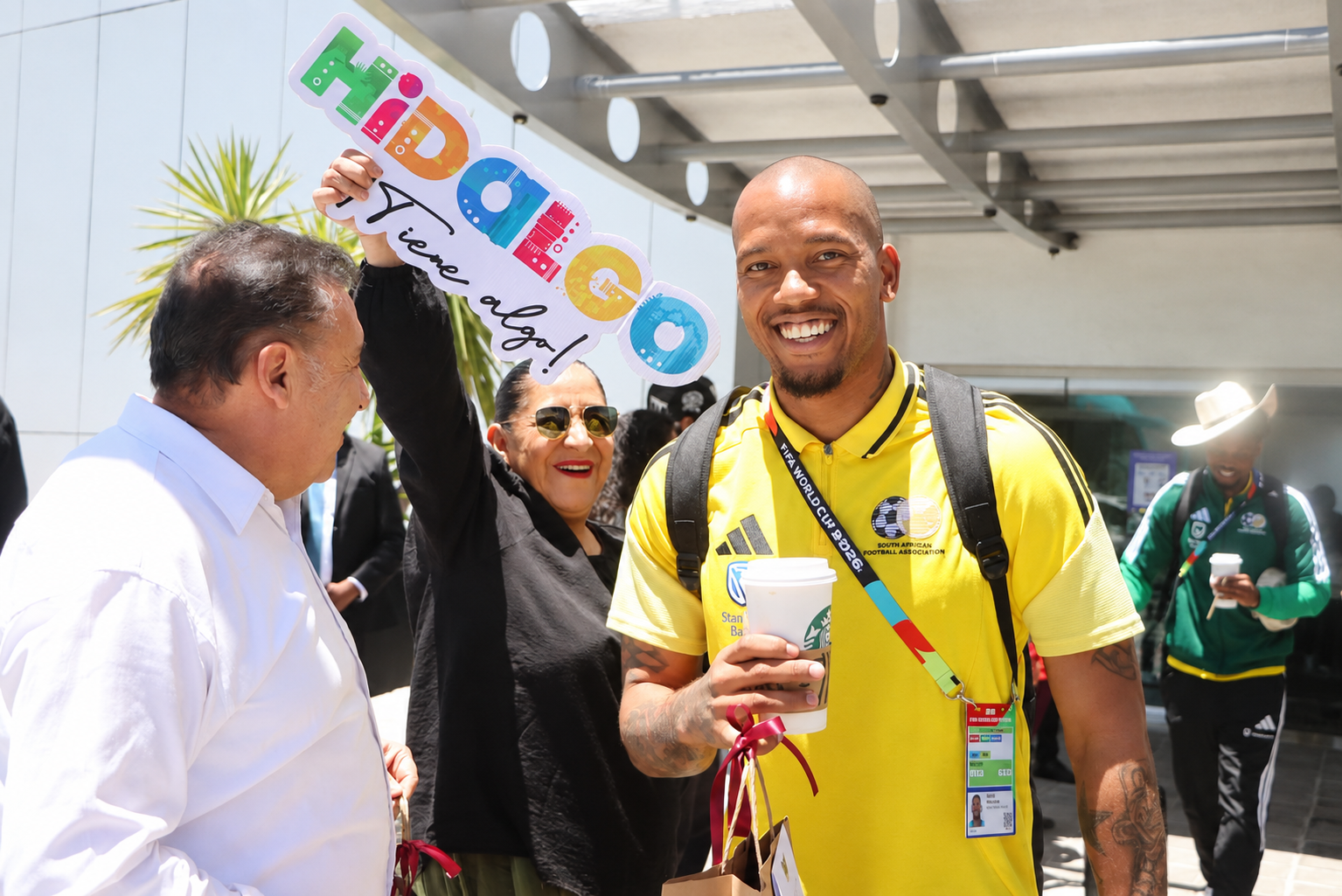 Hidalgo despide a Bafana Bafana y estrecha lazos con la delegación de Sudáfrica