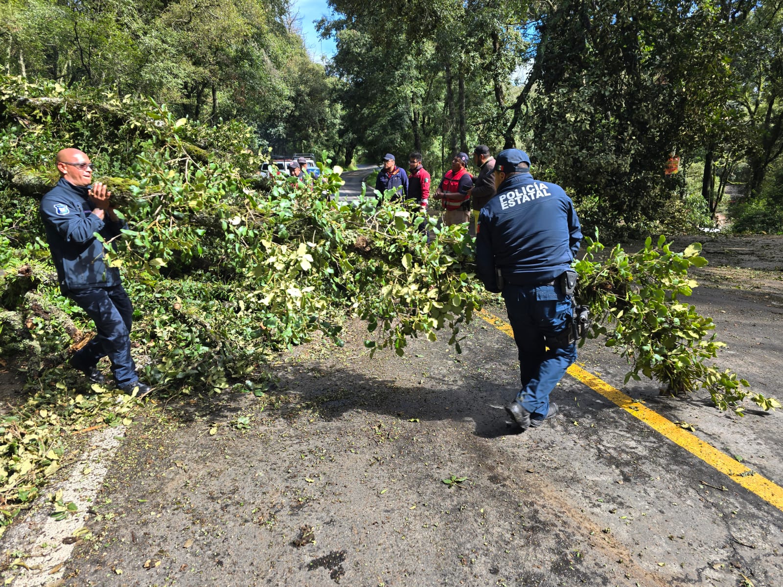 Policía Estatal mantiene apoyo y monitoreo ante afectaciones por lluvias en Hidalgo