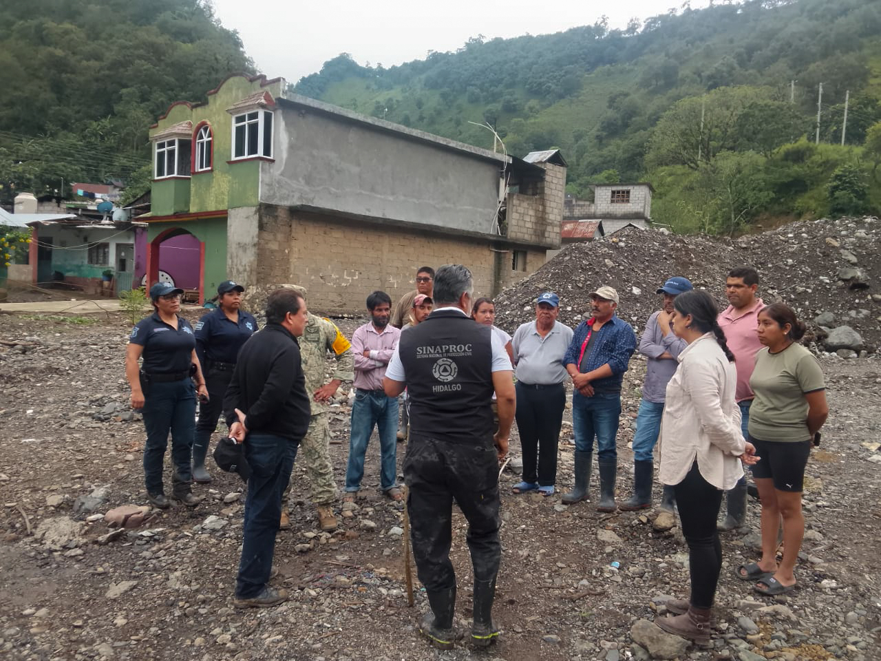 Lluvias por efectos de Boris dejan afectaciones en cinco municipios de Hidalgo