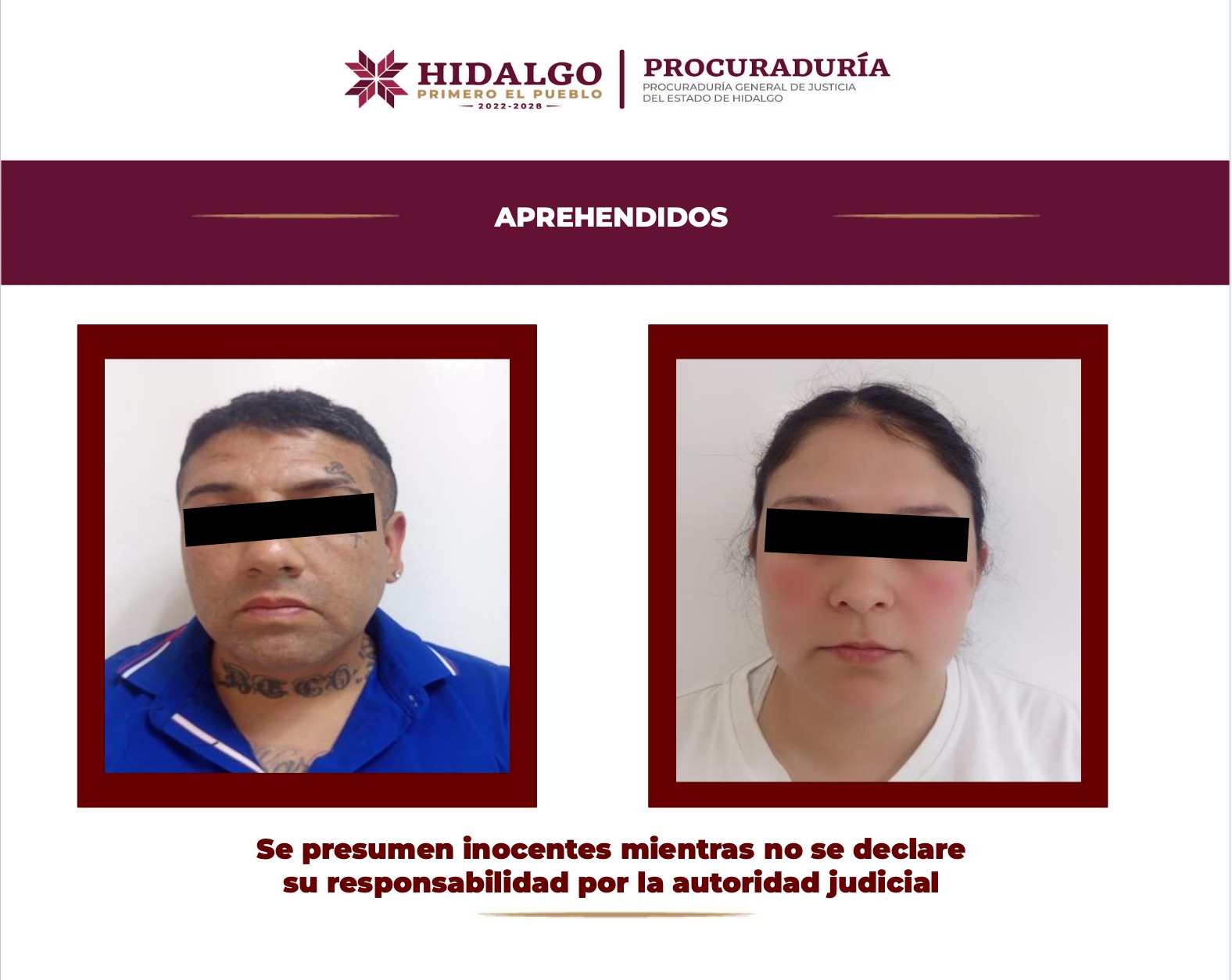 Agencia de Investigación Criminal aprehende a dos personas investigadas por homicidio doloso en grado de tentativa