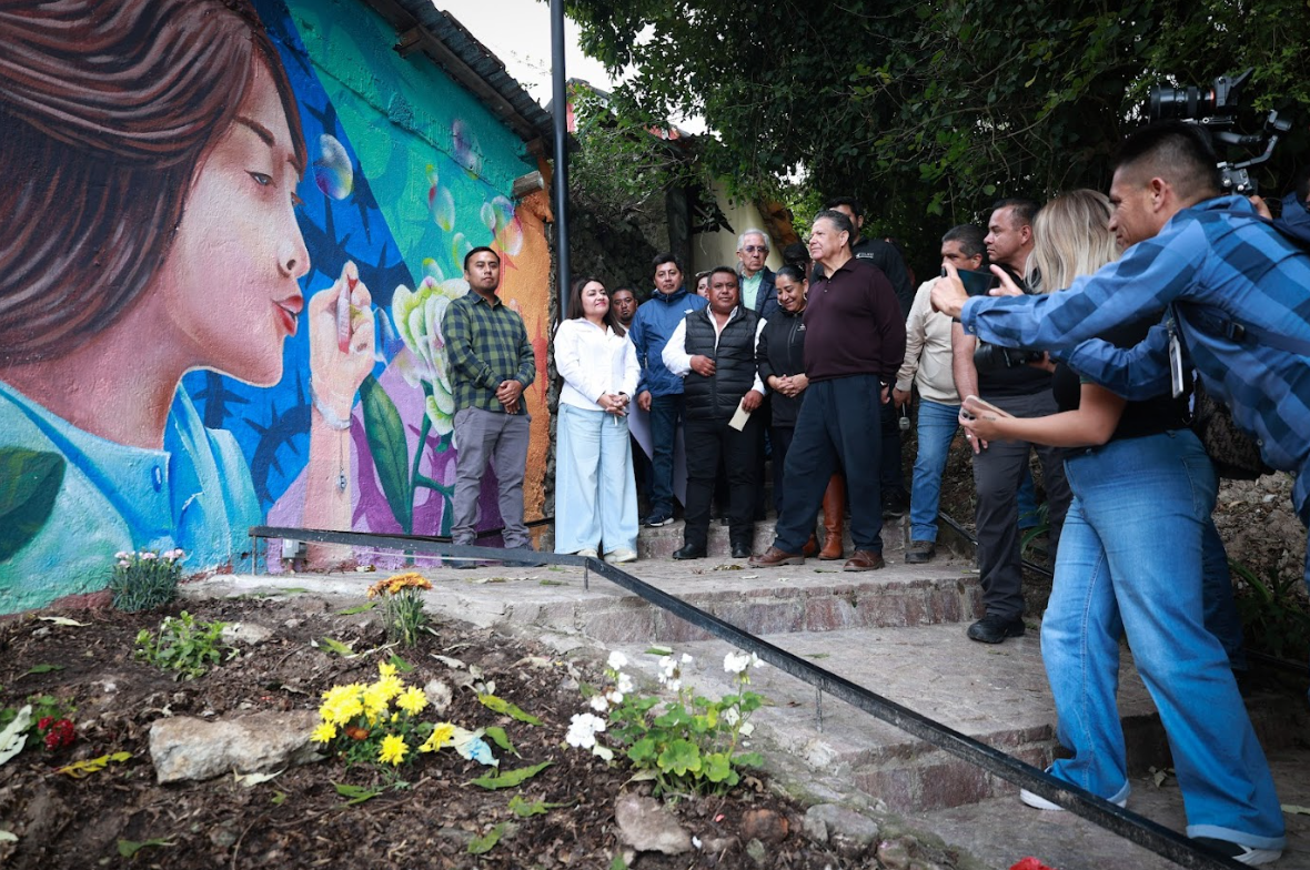 Julio Menchaca inaugura mural “Soplo de Libertad” y fortalece el impulso al arte y la cultura en Mineral del Chico