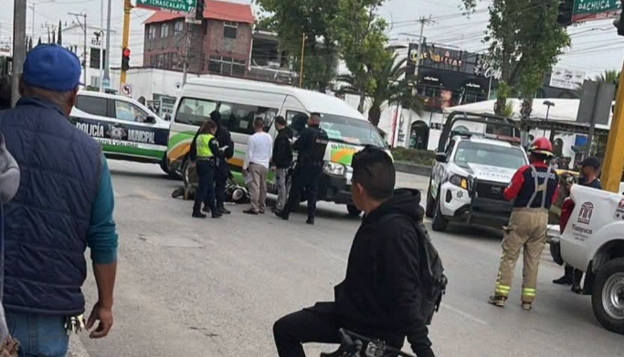 Autoridades investigan incidente con unidad de transporte colectivo en avenida Juárez, Tizayuca