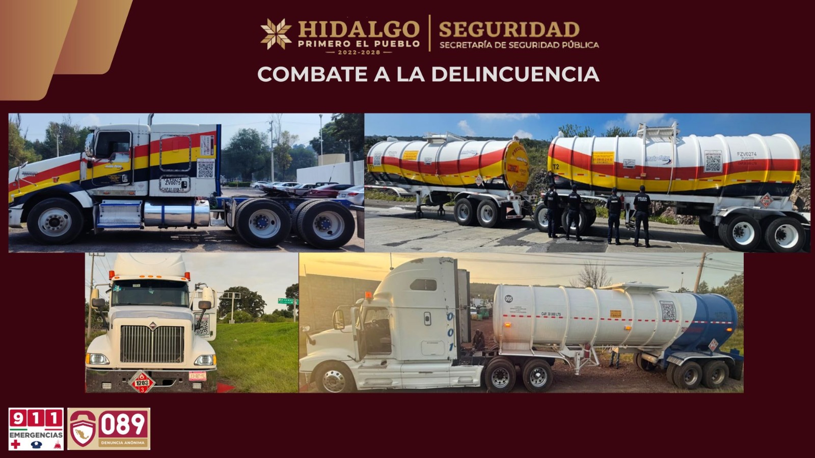 SSPH recupera 90 mil litros de hidrocarburo robado en Tula y Singuilucan